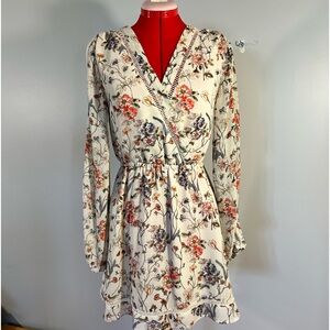 Flowy floral mini dress